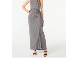 Scoop maxi dress tie waist